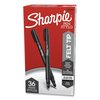 Sharpie Water-Resistant Ink Stick Plastic Point Pen, 0.8 mm, Black, PK36 2083009